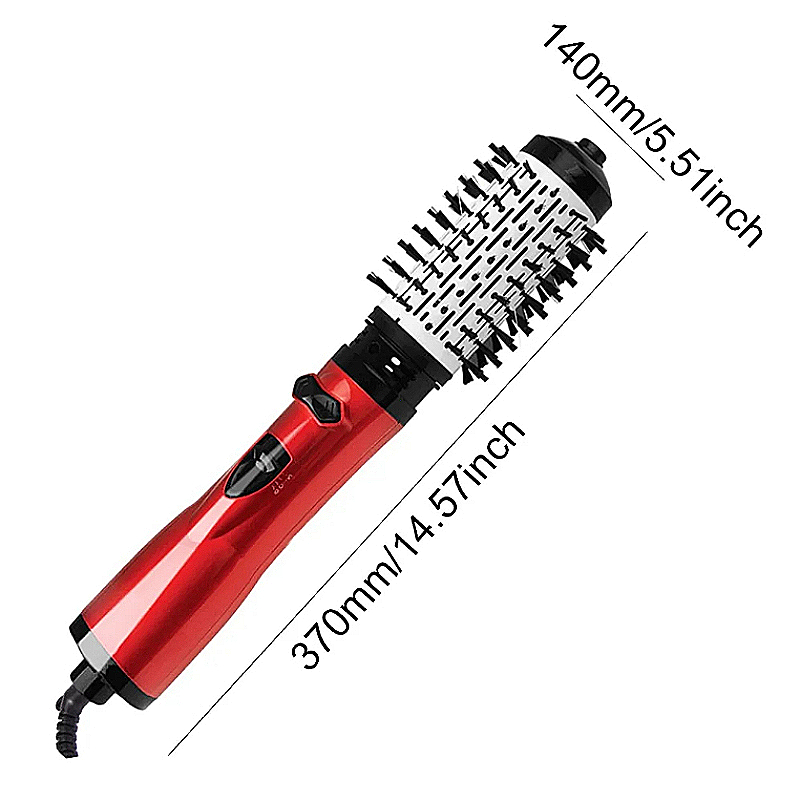 Hair Curling Wand - Set Spazzola Asciugacapelli Rotante 3-in-1 con