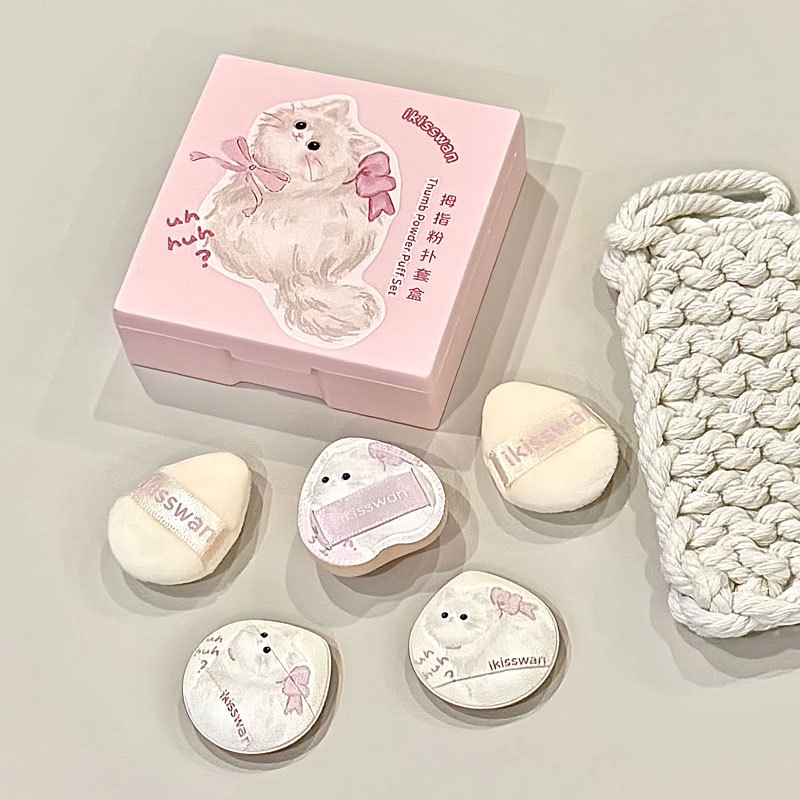Beauty Makeup Box Set - Set di 5 Mini Spugnette per