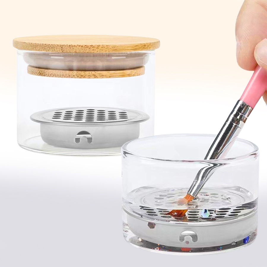 Blush Brush Kabuki - Coppa per Lavaggio Pennelli Nail Art,