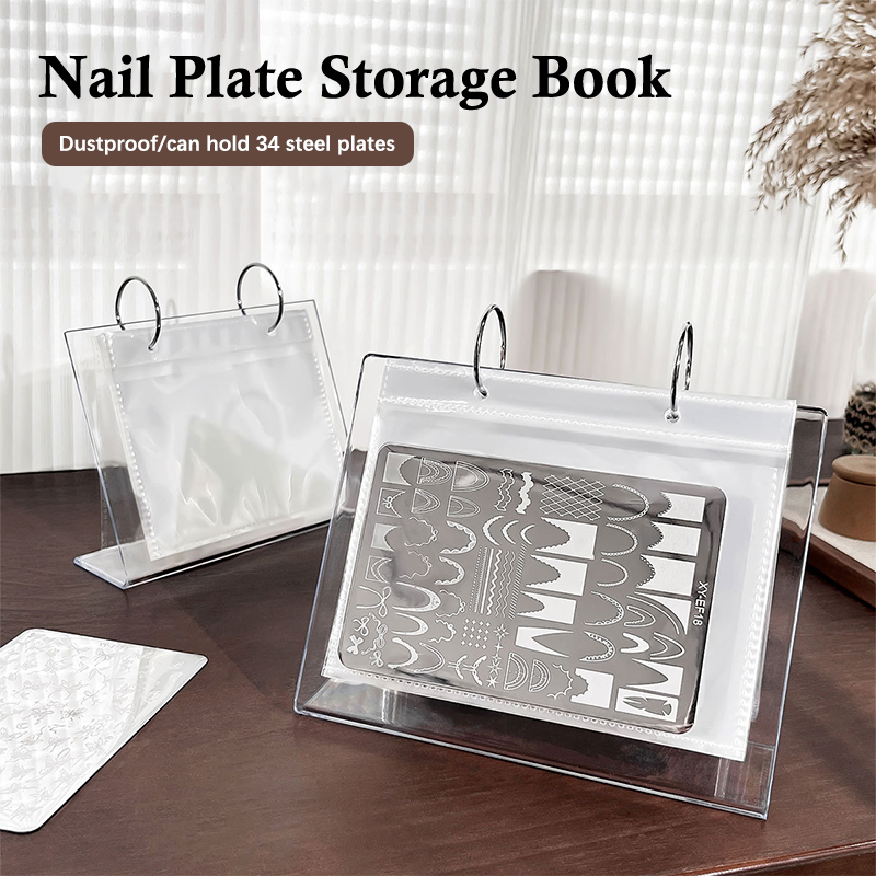 Nail Art Stamping Kit - Libro di archiviazione porta targa per