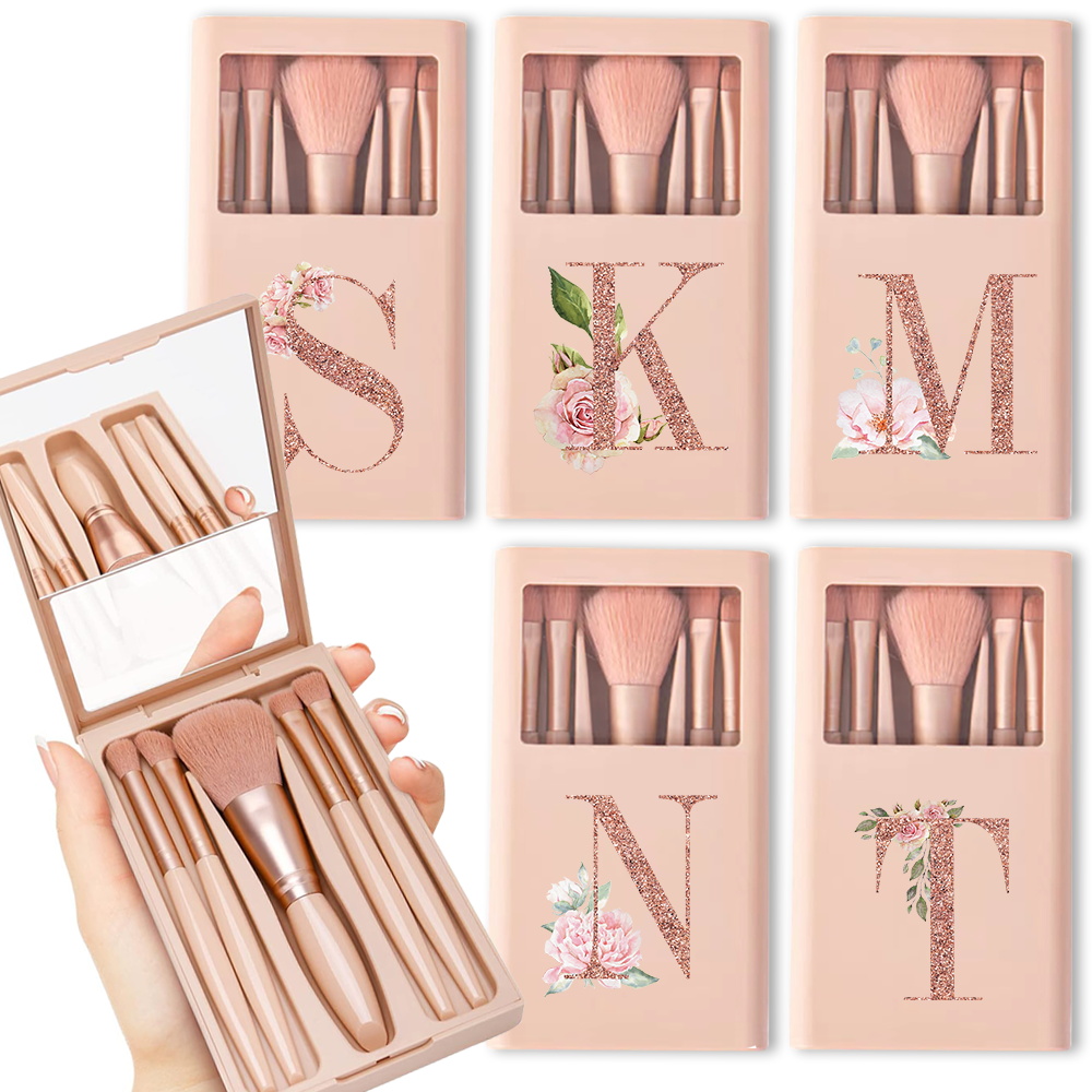 Beauty Makeup Box Set - Kit di pennelli cosmetici da 5