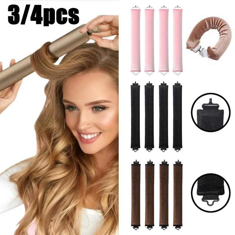Hair Curling Wand - 3/4 pezzi senza calore bigodini senza