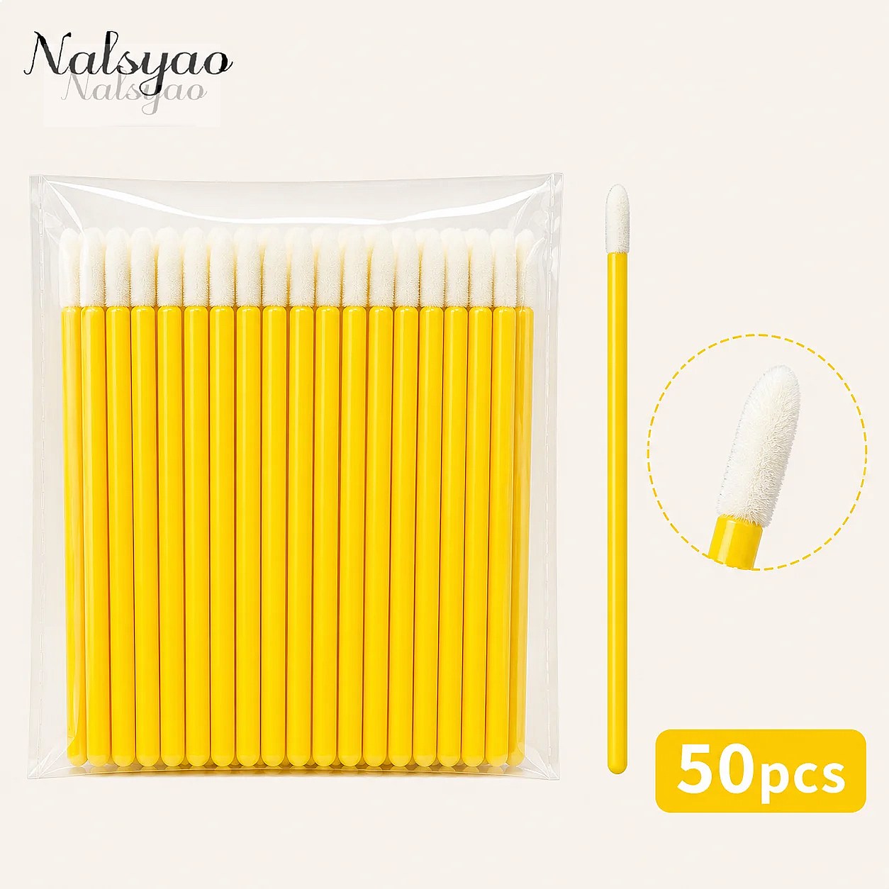 Eyelash Extension - 50/500 Pezzi Applicatori Monouso per Mascara,