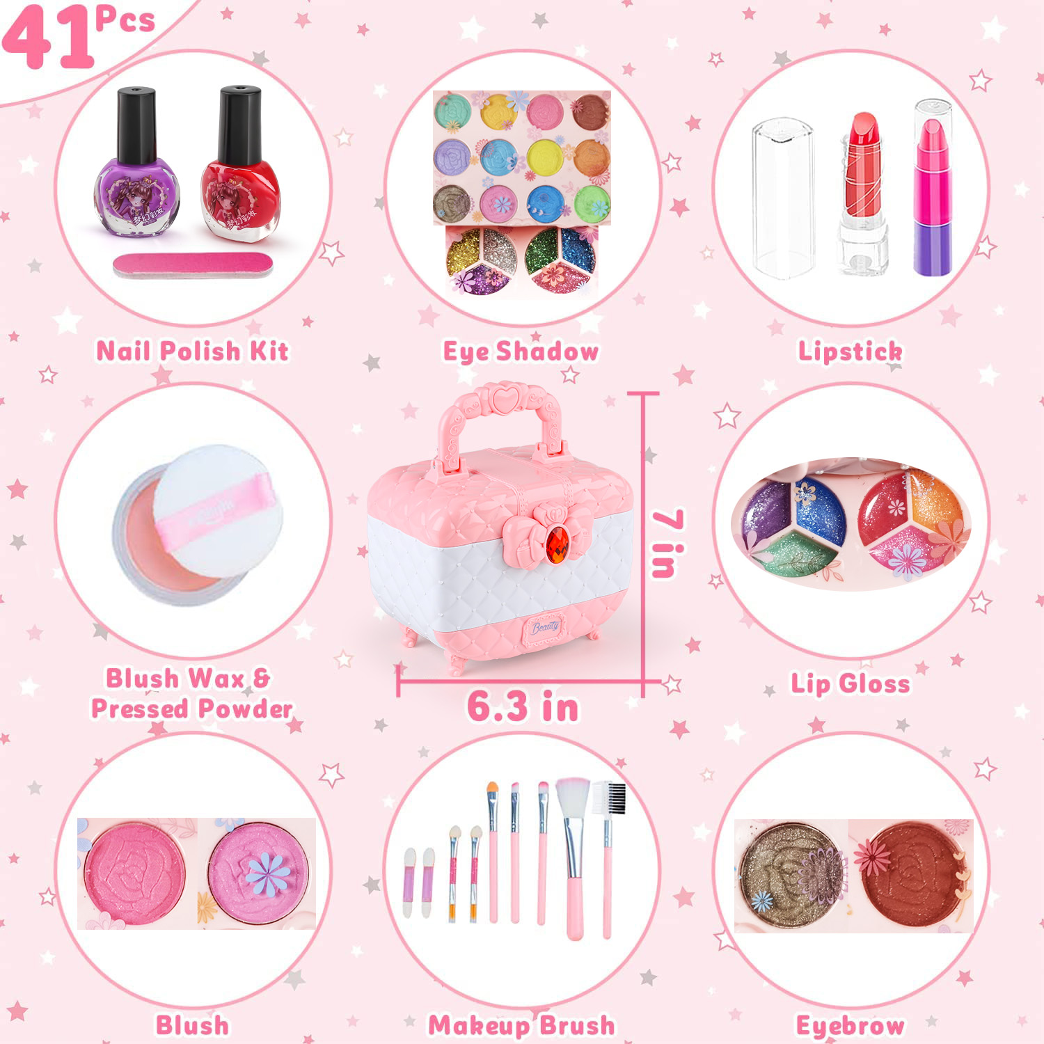 Kit di giocattoli per il trucc - Beauty Makeup Kit For Girls recensione e prezzo