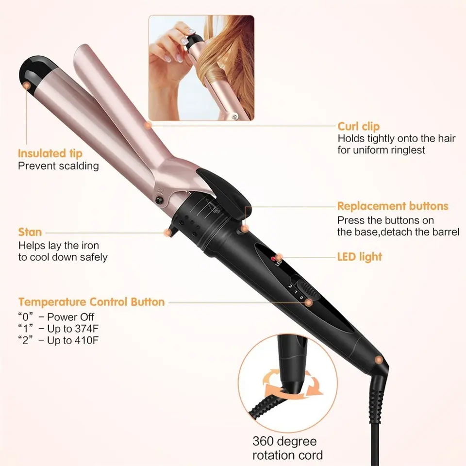 Bigodino per capelli professio - Hair Curling Wand recensione e prezzo