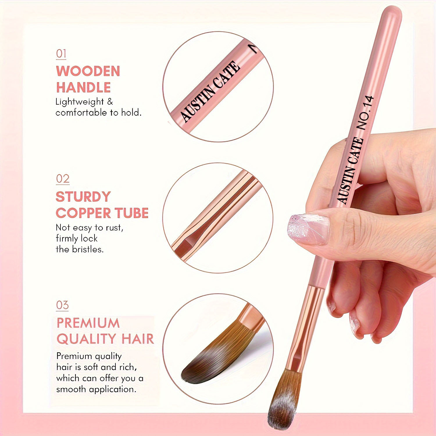 Set di pennelli per unghie acr - Blush Brush Kabuki recensione e prezzo