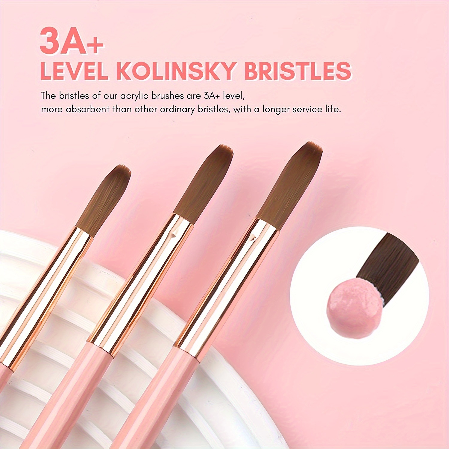 Set di pennelli per unghie acr - Blush Brush Kabuki recensione e prezzo