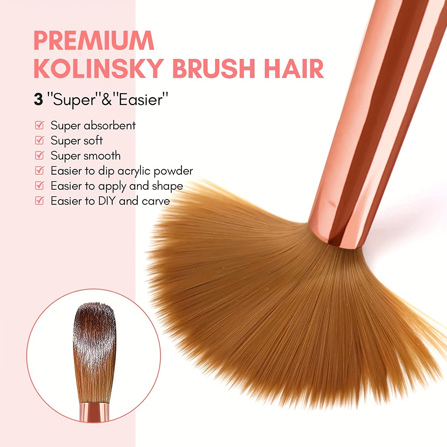 Set di pennelli per unghie acr - Blush Brush Kabuki recensione e prezzo