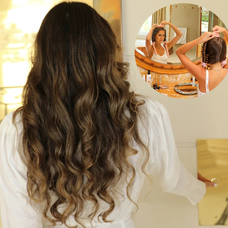 1-2Set Donna Heatless Curling  - Hair Curling Wand recensione e prezzo