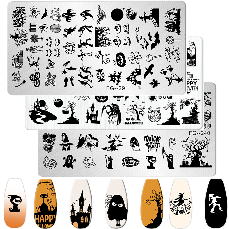 Cartoon Halloween Nail Art Sta - Nail Art Stamping Kit recensione e prezzo