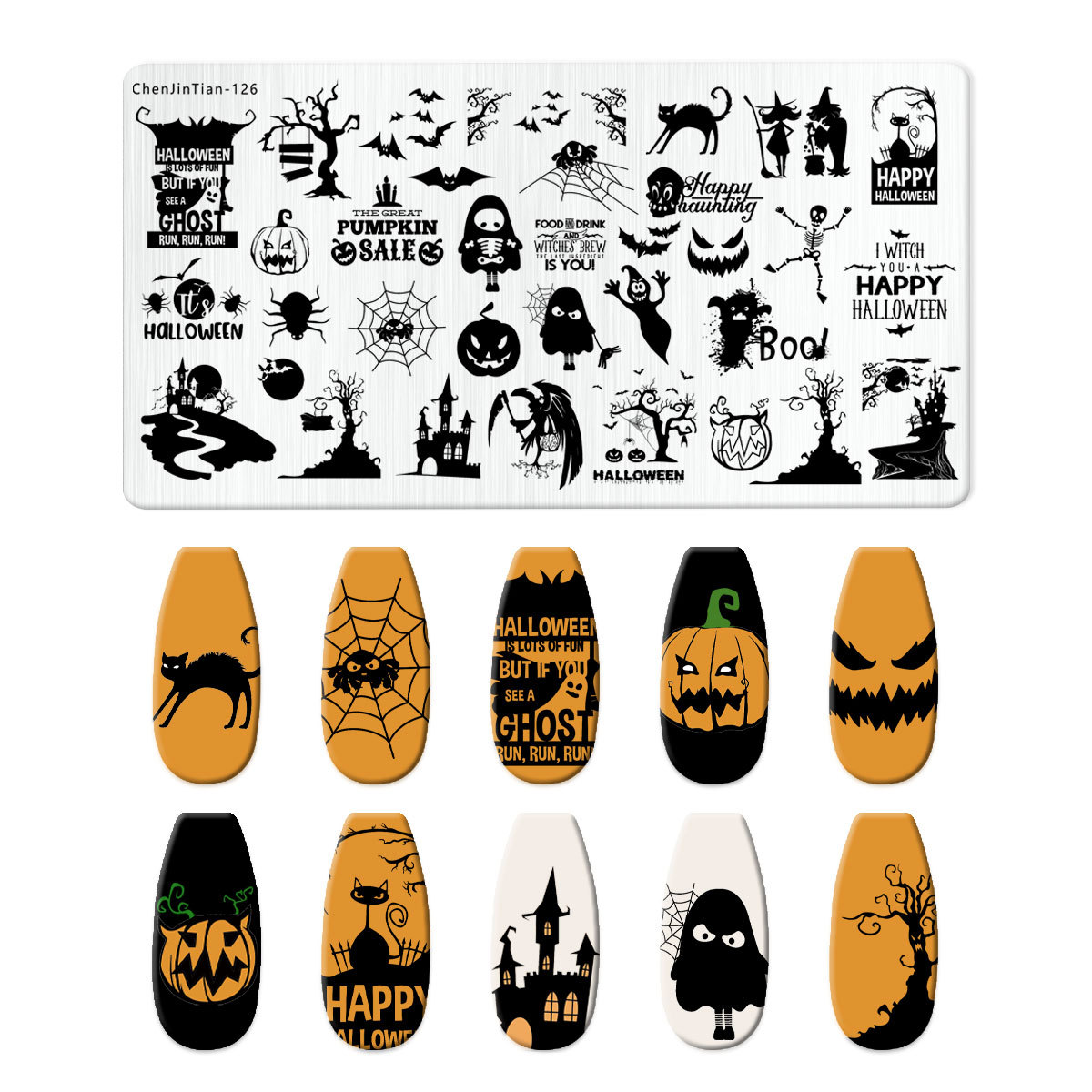 Cartoon Halloween Nail Art Sta - Nail Art Stamping Kit recensione e prezzo